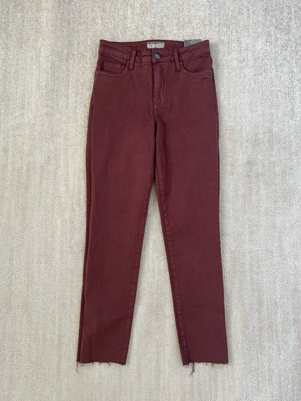NWOT Kut From The Kloth Reese Fab Ab Ankle Straight Jeans 00 Boho Raw Hem